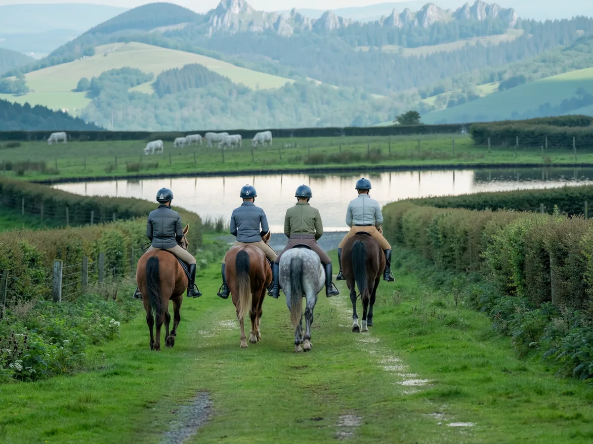 Balade à cheval dans le Rhône, autour de Communay