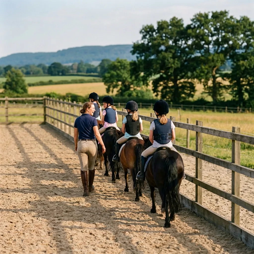 Cours de poney à Communay, Rhône